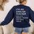 English Teacher Definition Women's Sweatshirt Back Print Navy