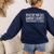 English Teacher About Grammar And Christmas Women's Sweatshirt Back Print Navy