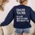 English Teacher Because Math Teachers Need Heroes Too Women's Sweatshirt Back Print Navy English Teacher Because Math Teachers Need Heroes Too Women's Sweatshirt Back Print Navy