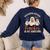 Exhausted Daycare Teacher Is My Costume Halloween Ghost Fun For Men Women Women's Sweatshirt Back Print Navy
