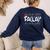 FA LA8 Christmas Santa Fa La Math Teacher Men Women Women's Sweatshirt Back Print Navy