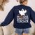 Faboolous Substitute Teacher Halloween Costume Women's Sweatshirt Back Print Navy