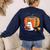 Fall Book Pumpkin Books Ghost Reading Halloween Teacher Women's Sweatshirt Back Print Navy