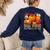 Fall Vibes Costume Teacher Thanksgiving Leopard Gnome Women's Sweatshirt Back Print Navy Fall Vibes Costume Teacher Thanksgiving Leopard Gnome Women's Sweatshirt Back Print Navy