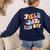 Field Day Fun Day Last Day Of School Teacher Student Women's Sweatshirt Back Print Navy Field Day Fun Day Last Day Of School Teacher Student Women's Sweatshirt Back Print Navy