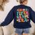 In My Fifth Grade Era 5th Grade Teacher Back To School Women's Sweatshirt Back Print Navy
