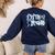 Fifth Grade Team Coquette Bow 5th Grade Teacher Girl Kid Women's Sweatshirt Back Print Navy