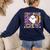 First Grade Boo Crew Teacher Student Halloween Costume Women's Sweatshirt Back Print Navy