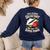 Front Office Teacher Admin Mother I'm A School Secretary Women's Sweatshirt Back Print Navy