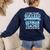 Fun German Teacher Appreciation Language Class Saying Women's Sweatshirt Back Print Navy