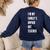 Funny Art Teacher Women's Sweatshirt Back Print Navy
