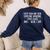 Funny Shirts For Women Funny Female Teacher Tee Women's Sweatshirt Back Print Navy