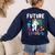 Future Teacher School Teacher Female Women's Sweatshirt Back Print Navy Future Teacher School Teacher Female Women's Sweatshirt Back Print Navy