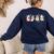 Ghost Book Reading Books Lover Teacher Happy Halloween Women's Sweatshirt Back Print Navy Ghost Book Reading Books Lover Teacher Happy Halloween Women's Sweatshirt Back Print Navy