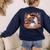 Ghost Book Reading Halloween Books Lover Teacher Women's Sweatshirt Back Print Navy Ghost Book Reading Halloween Books Lover Teacher Women's Sweatshirt Back Print Navy