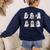 Ghost Reading Books Teacher Halloween Librarian Cute Boook Women's Sweatshirt Back Print Navy Ghost Reading Books Teacher Halloween Librarian Cute Boook Women's Sweatshirt Back Print Navy