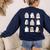 Ghost Speech Therapy Teacher Spooky Season Halloween Women's Sweatshirt Back Print Navy