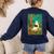 Groovy Ghost Reading Book Cat Halloween Ghost Teacher Women's Sweatshirt Back Print Navy Groovy Ghost Reading Book Cat Halloween Ghost Teacher Women's Sweatshirt Back Print Navy