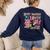 Half Teacher Half Iced Coffee Back To School Women's Sweatshirt Back Print Navy Half Teacher Half Iced Coffee Back To School Women's Sweatshirt Back Print Navy