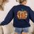Halloween Books Pumpkin Reading Teacher Fall Men Women Women's Sweatshirt Back Print Navy