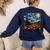 Halloween Pumpkin Starry Night Van Gogh Art Teacher Women's Sweatshirt Back Print Navy Halloween Pumpkin Starry Night Van Gogh Art Teacher Women's Sweatshirt Back Print Navy