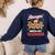Hangin With My Cookies Gingerbread Man Xmas Teacher Women's Sweatshirt Back Print Navy