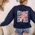 Happy Dot Day 2025 Coquette Bow Teachers Kids Boys Girls Women's Sweatshirt Back Print Navy