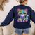 Happy Dot Day Colorful Polka Dot Cat Kitten Teachers Kids Women's Sweatshirt Back Print Navy Happy Dot Day Colorful Polka Dot Cat Kitten Teachers Kids Women's Sweatshirt Back Print Navy