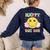 Happy Dot Day Hippie Flowers Smile Face Groovy Teacher Kids Women's Sweatshirt Back Print Navy Happy Dot Day Hippie Flowers Smile Face Groovy Teacher Kids Women's Sweatshirt Back Print Navy