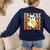 Happy Fri-Yay Friday Lovers Groovy Teacher Life Halloween Women's Sweatshirt Back Print Navy