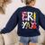 Happy Fri-Yay Teacher Back To School Friday Lovers Women's Sweatshirt Back Print Navy Happy Fri-Yay Teacher Back To School Friday Lovers Women's Sweatshirt Back Print Navy