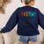 Happy Fri Yay Teacher Friday Women's Sweatshirt Back Print Navy