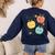 Happy To See Your Face Teacher Apple Women's Sweatshirt Back Print Navy Happy To See Your Face Teacher Apple Women's Sweatshirt Back Print Navy