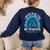 Happy Teacher I Wear Blue For My Students Autism Awareness Women's Sweatshirt Back Print Navy