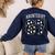 Haunted By 6 7 67 Six Seven Halloween Teacher Mom Women's Sweatshirt Back Print Navy