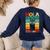 Hola Estudiantes Spanish Teacher Back To School 2025 Women's Sweatshirt Back Print Navy