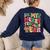 In My Holly Xmas Jolly Teacher Era Teacher Vibes Christmas Women's Sweatshirt Back Print Navy