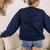 Hot Sexy Teacher Adult Humor Halloween Costume T Shirt Women's Sweatshirt Back Print Navy