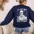 I'Ll Wait Until It's Quiet Tshirt Skeleton Teacher Halloween Women's Sweatshirt Back Print Navy