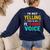 I’m Not Yelling This Is My PE School Teacher Voice I Teach Women's Sweatshirt Back Print Navy