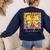 Interventionist Teacher Groovy Coquette Bow Back To School Women's Sweatshirt Back Print Navy