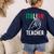 Italian Teacher Italy Italia Back To School First Day Women's Sweatshirt Back Print Navy Italian Teacher Italy Italia Back To School First Day Women's Sweatshirt Back Print Navy