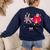 K Is For Kindergarten Teacher Coquette Bow Back To School Women's Sweatshirt Back Print Navy K Is For Kindergarten Teacher Coquette Bow Back To School Women's Sweatshirt Back Print Navy