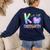 K Is For Kindergarten Teacher Tie Dye Back To School Kinder Women's Sweatshirt Back Print Navy K Is For Kindergarten Teacher Tie Dye Back To School Kinder Women's Sweatshirt Back Print Navy
