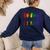 Be Kind Pride Sign Language Rainbow Teachers Interpreter ASL Women's Sweatshirt Back Print Navy Be Kind Pride Sign Language Rainbow Teachers Interpreter ASL Women's Sweatshirt Back Print Navy
