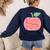 Kindergarten Apple Word Art For Teachers & Students Women's Sweatshirt Back Print Navy Kindergarten Apple Word Art For Teachers & Students Women's Sweatshirt Back Print Navy