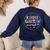 Kindergarten Crew Back To School Kindergarten Teacher Kids Women's Sweatshirt Back Print Navy