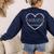 Kindergarten Crew Kinder Crew Teacher Squad Team Preschool Women's Sweatshirt Back Print Navy