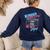 Kindergarten Is My Jam Vintage 80s Boombox Teacher Student Women's Sweatshirt Back Print Navy