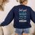 Kindergarten Teacher Shirt Humor Preschool Teacher Women's Sweatshirt Back Print Navy